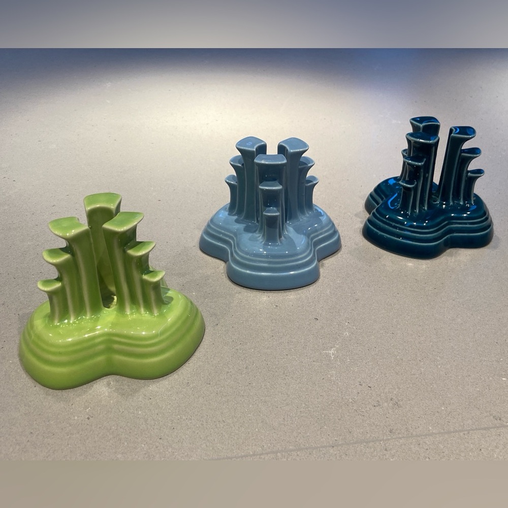 Fiesta set of candle holders